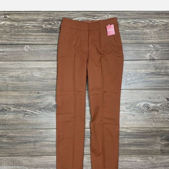 Spanx On the Go Slim Straight Ankle Pant Bronze Glow Size Small NWT - Picture 6 of 8